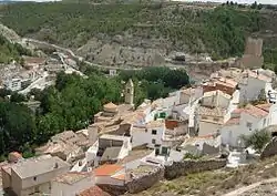 Anvista d'a localidat d'Alcalá del Xúcar en a Manchuela Albaceteña