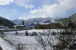 Anvista d'Arsèguel con un nevazo