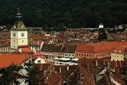 Anvista d'o centro de Brașov.