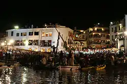 Canta d'abaneras en Calella de Palafrugell (termin de Palafrugell) en a nueit