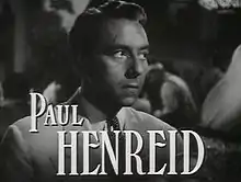 O actor y director cinematografico austriaco Paul Henreid en a cinta Casablanca (1942).