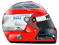 Casco de Robert Kubica en BMW