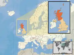 Situación de Escocia