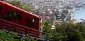 Funicular que leva os turistas a Brunate.