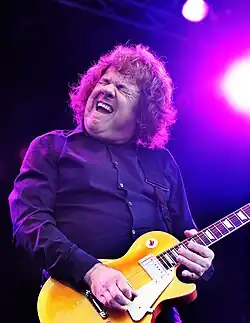 Gary Moore en 2008 en Piteå, Suecia