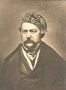 O compositor ruso Mihail Glinka, en una imachen d'os anyos 1850.