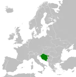 Situación de Estau Independient de Croacia