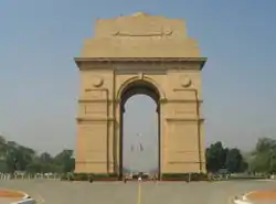 A Puerta d'a India, situada en o corazón de Nueva Delhi.