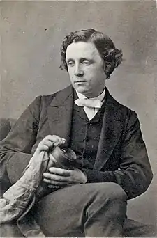 O escritor, fotografo y matematico britanico Lewis Carroll, en 1863.