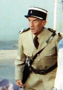 L'actor francés Louis de Funès, en una imachen d'o film Le Gendarme et les Extra-terrestres, en 1978.