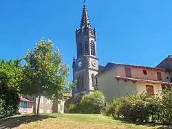 A torre d'a ilesia de Lupiac