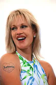 L'actriz estausunidense Melanie Griffith, en una imachen de 2000.