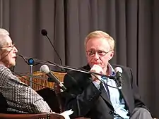 Nadine Gordimer con o escritor israelín David Grossman.