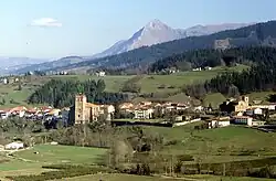 Anvista de Segura y d'a sierra d'Aralar