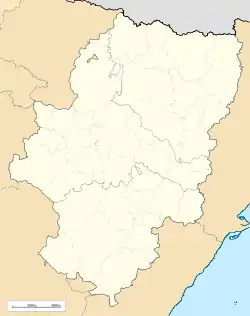 Zaragoza ubicada en Aragón