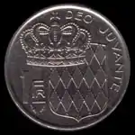 1 Monaco franc 1978 coin reverse