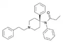 Chemical structure of 4-Phenylfentanyl.