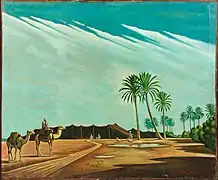 منظر من البادية، 1944. ملكية خاصة (بيعت في مَزاد بونهامز مُقابل (81,940$)