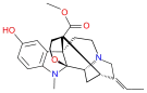 Chemical structure of Akuammine.