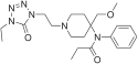 Chemical structure of Alfentanil.