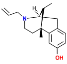 Chemical structure of Allylnormetazocine.