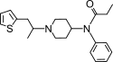 Chemical structure of α-methylthiofentanyl.