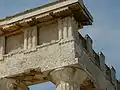 Frieze of the Temple of Aphaea with triglyphs slotted for metopes.