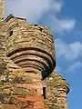 South-East Bartizan on Greenknowe Tower, Scottish Borders (and another one in the background)