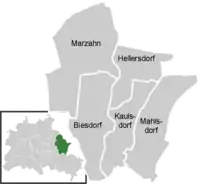 خريطة مقاطعة Marzahn-Hellersdorf