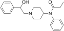 Chemical structure of β-hydroxyfentanyl.