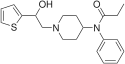 Chemical structure of β-hydroxythiofentanyl.