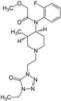 Chemical structure of Brifentanil.