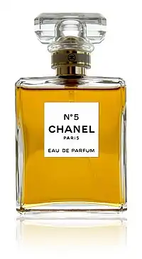 Bottle of Chanel No.5 perfume