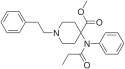 Chemical structure of Carfentanil.