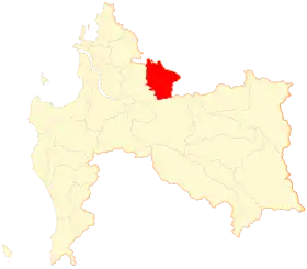 Location of Cabrero commune in Bío Bío Region