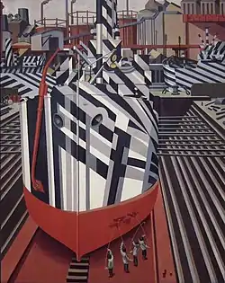 إدوارد وادزورث  [لغات أخرى]‏، سفن Dazzle في Drydock في ليفربول  [لغات أخرى]‏، 1919