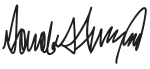 دونالد ترامب's signature