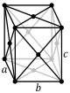 Orthohombic, face-centered