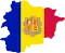 Andorra Flag-Map