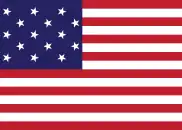 1795–1818 (the "Star-Spangled Banner  [لغات أخرى]‏", 15 stars, 15 stripes)