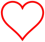 Red line heart icon