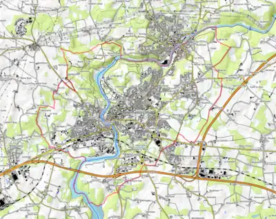 Topographic map