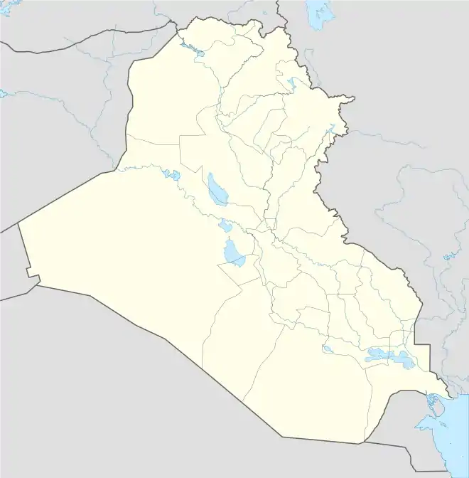 الدوري العراقي الدرجة الثانية 2021–22 على خريطة العراق