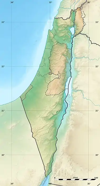 قائمة العمليات الفلسطينية ضد إسرائيل (2023) على خريطة Israel