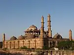 A mosque in brown stone