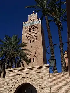 جامع الكتيبة في وسط مدينة مراكش المغربية