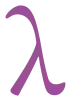 The Greek symbol lambda