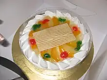 Mango vanilla flavored cake.JPG