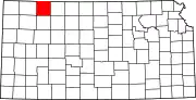 Map of Kansas highlighting Decatur County