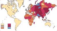 Map of allele Bamong native populations